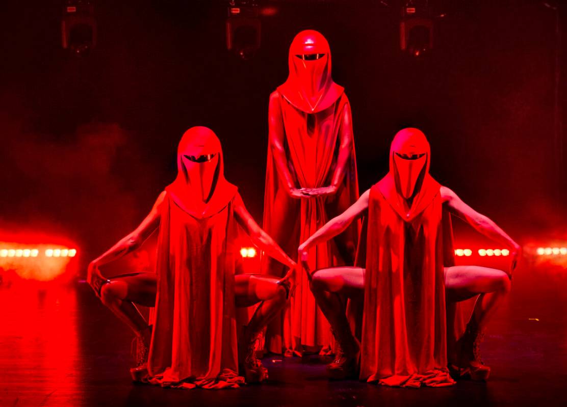 The Imperial Guards from the burlesque Star Wars spoof “The Empire Strips Back” pos ...