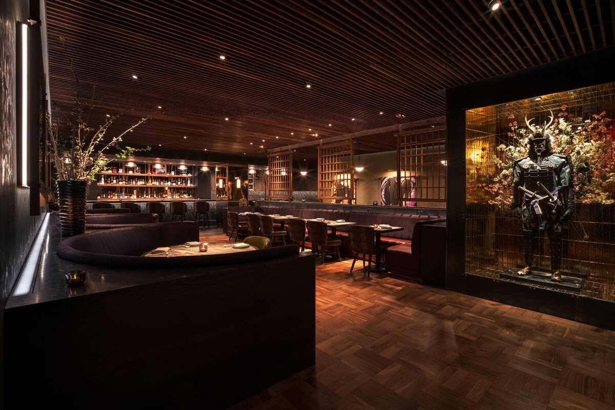 The entrance to Nomikai sushi restaurant and speakeasy on in The Venetian on the Las Vegas Stri ...