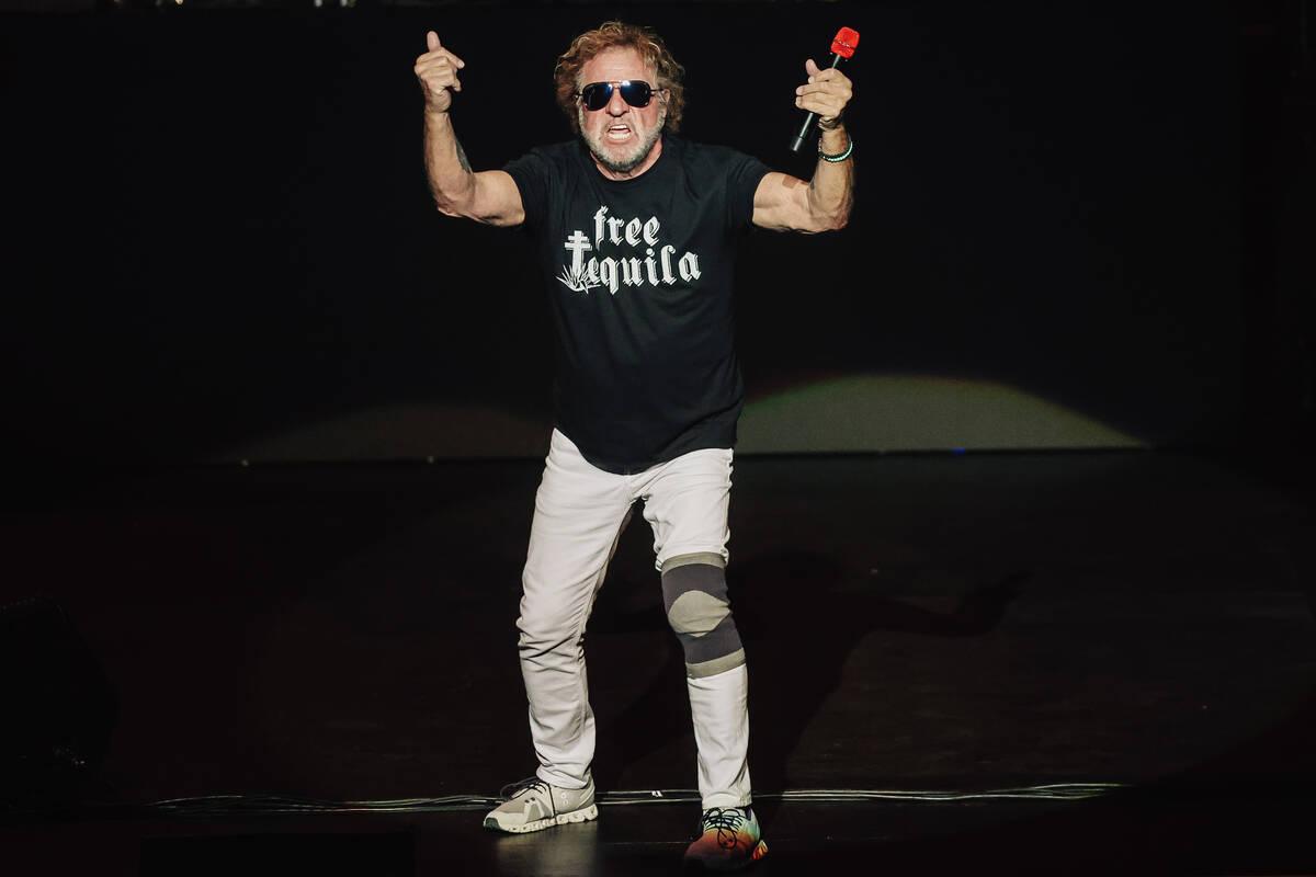 Sammy Hagar performs during the “Sammy Hagar: The Best of All Worlds Stays in Vegas&#x20 ...
