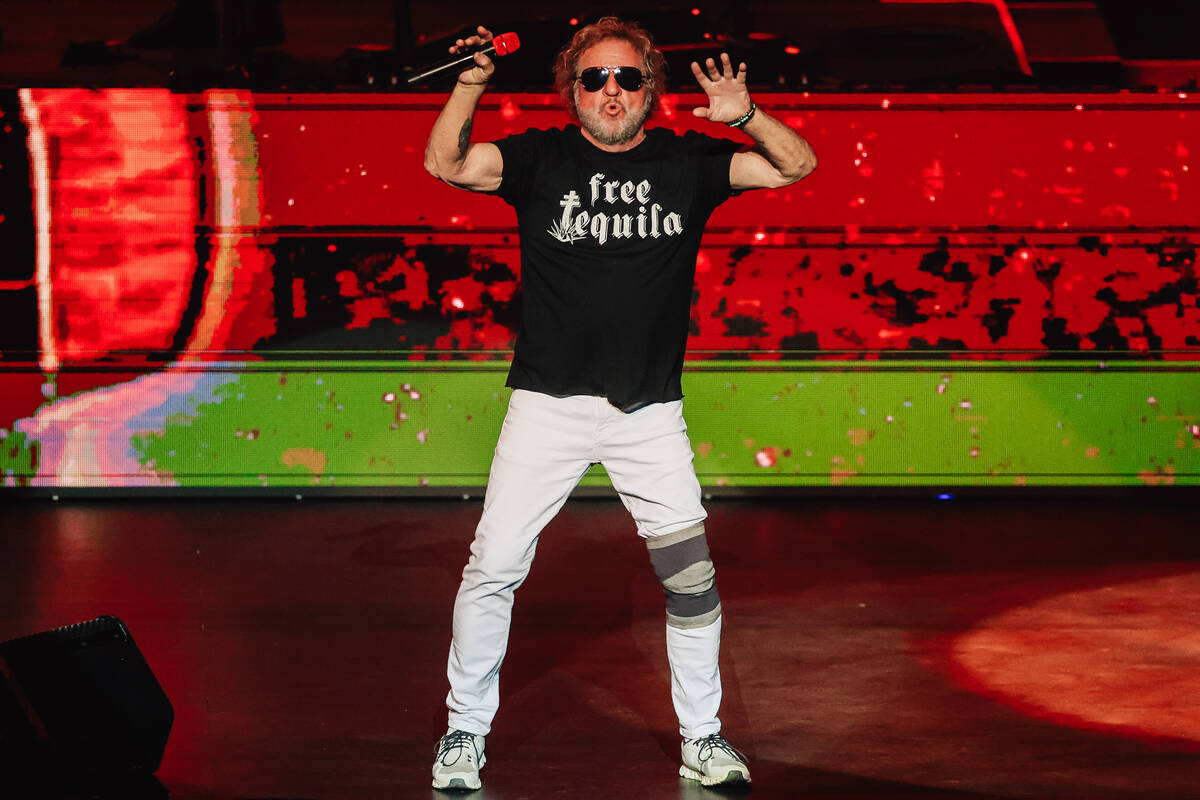 Sammy Hagar performs during the “Sammy Hagar: The Best of All Worlds Stays in Vegas&#x20 ...