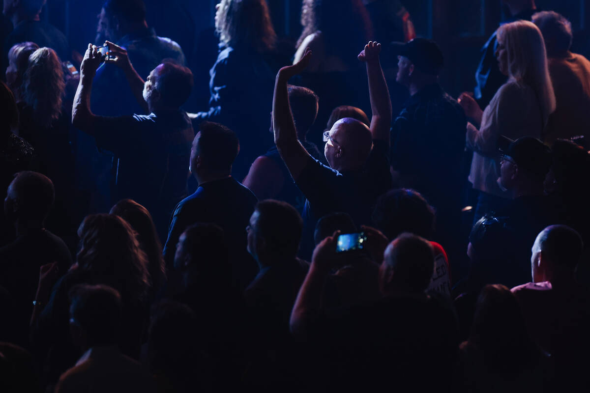 The crowd dances during the “Sammy Hagar: The Best of All Worlds Stays in Vegas” ...