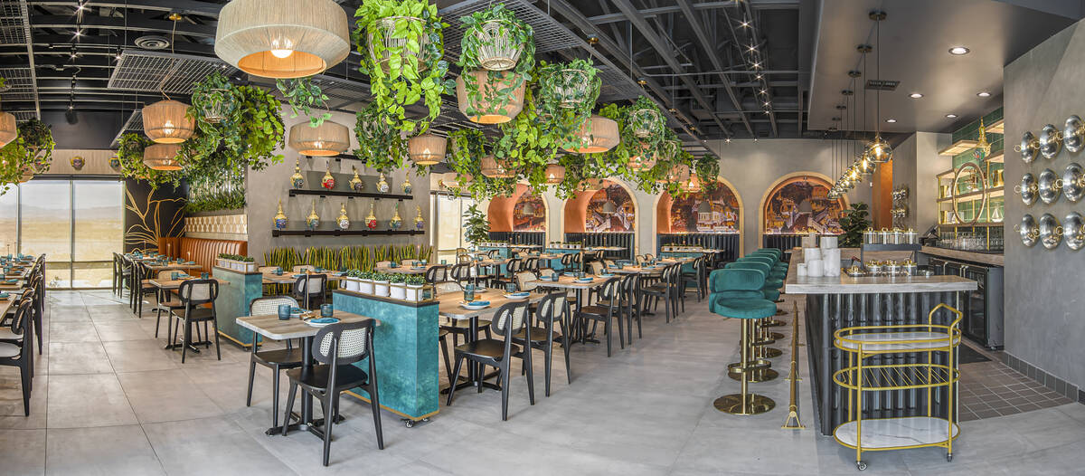 The main dining room of Blue Orchid Thai Kitchen, which opened on May 2, 2025, in southwest Las ...