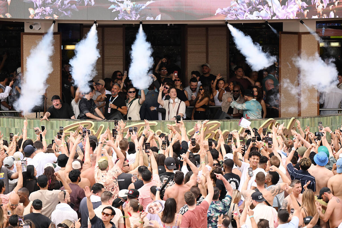 Kygo performs at the opening of Palm Tree Beach Club at MGM Grand on May 03, 2025 in Las Vegas, ...