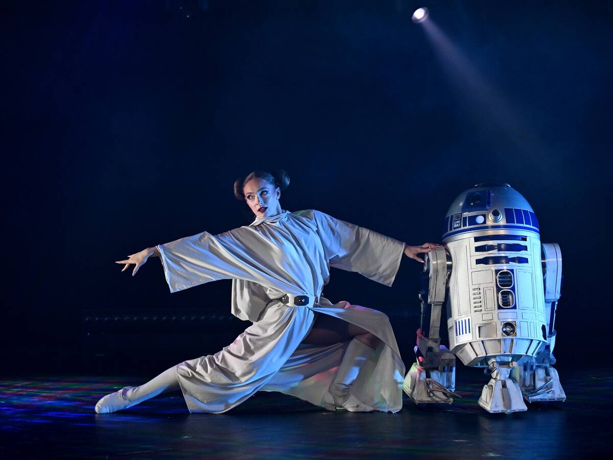 The premiere of “The Empire Strips Back – A Burlesque Parody” at Rio is shown ...