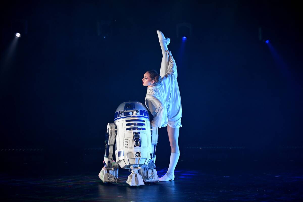 The premiere of “The Empire Strips Back – A Burlesque Parody” at Rio is shown ...