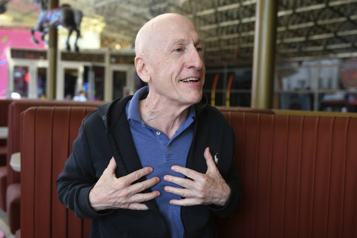 Vegas Pauly C speaks during an interview at the Plaza Monday, May 5, 2025, in Las Vegas. (Sam M ...