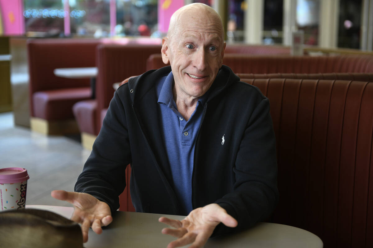 Vegas Pauly C speaks during an interview at the Plaza Monday, May 5, 2025, in Las Vegas. (Sam M ...