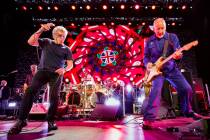 The Who perform at Wembley Stadium in Wembley, England as part of The Who’s Moving On Tou ...