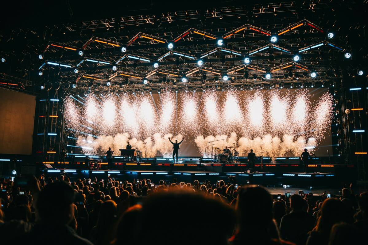 Luke Bryan is shown in his final performance at Resorts World Theatre on Jan. 6, 2024. (Eder Ac ...