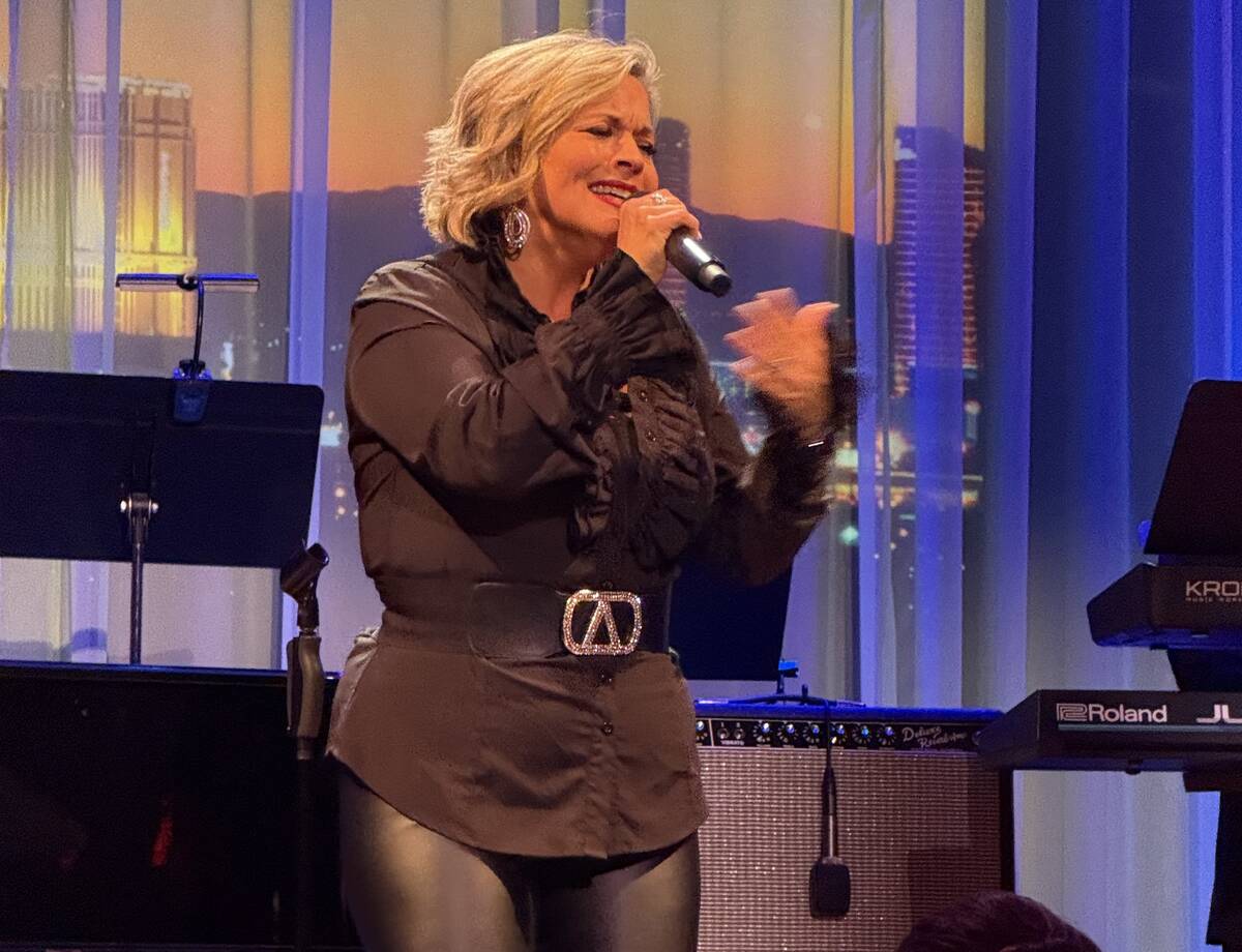 Elisa Fiorillo is shown at The Composers Showcase of Las Vegas at Myron’s on Wednesday, M ...
