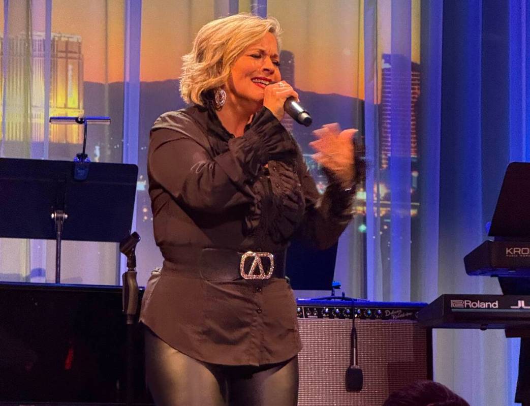 Elisa Fiorillo is shown at The Composers Showcase of Las Vegas at Myron’s on Wednesday, M ...
