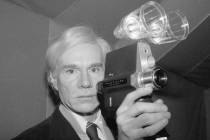 Artist Andy Warhol poses on Feb. 1, 1978 in New York. (AP Photo/Dave Pickoff, File)