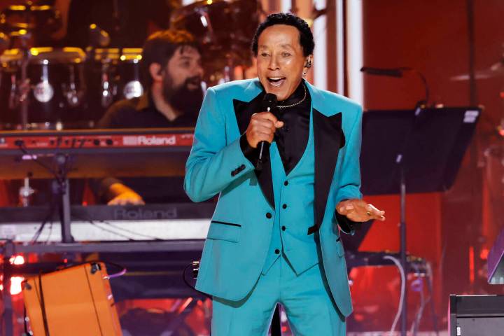 Smokey Robinson performs onstage during the 65th Grammy Awards at Crypto.com Arena on Feb. 5, 2 ...