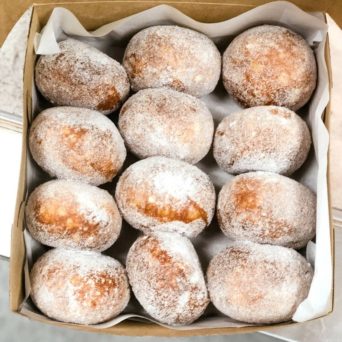 Malasadas, the famed Hawaiian doughnuts, from Pipeline Malasadas, opening May 22, 2025, in sout ...