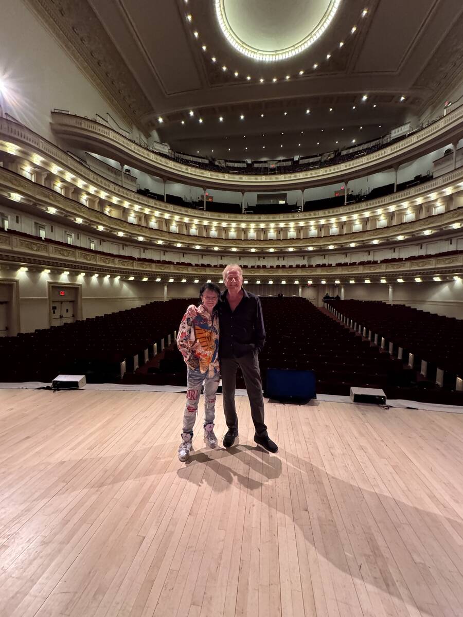 Russell Hitchcock, left, and Graham Russell of Air Supply are shown at Carnegie Hall in New Yor ...