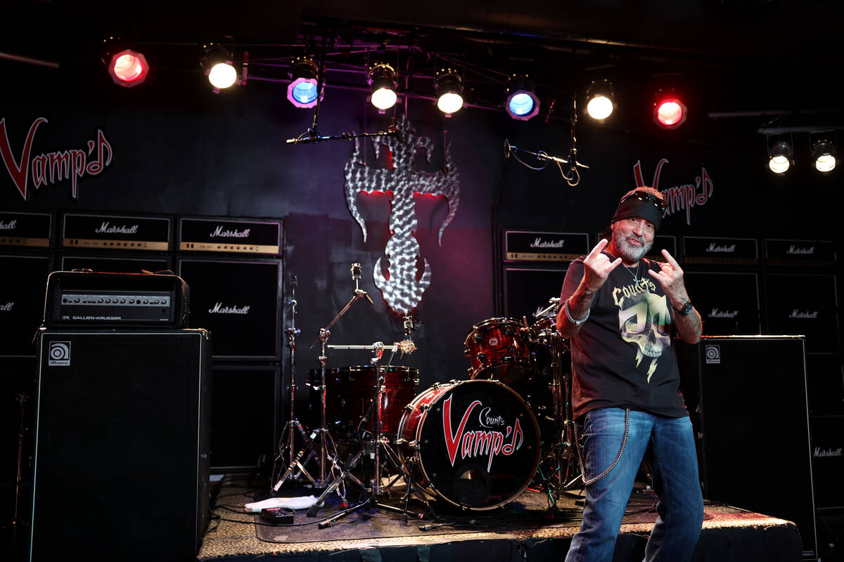 Danny Koker poses at his Count’s Vamp’d Bar & Grille in Las Vegas Friday, May ...
