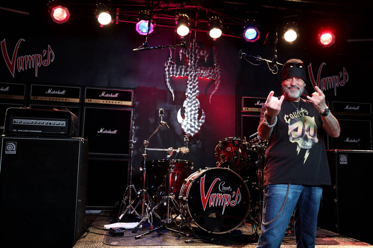 Danny Koker poses at his Count’s Vamp’d Bar & Grille in Las Vegas Friday, May ...