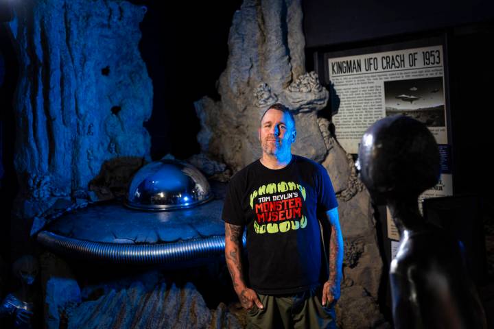 Tom Devlin, owner of Outpost 51 Alien Museum, as well as Tom Devlin’s Monster Museum, ne ...