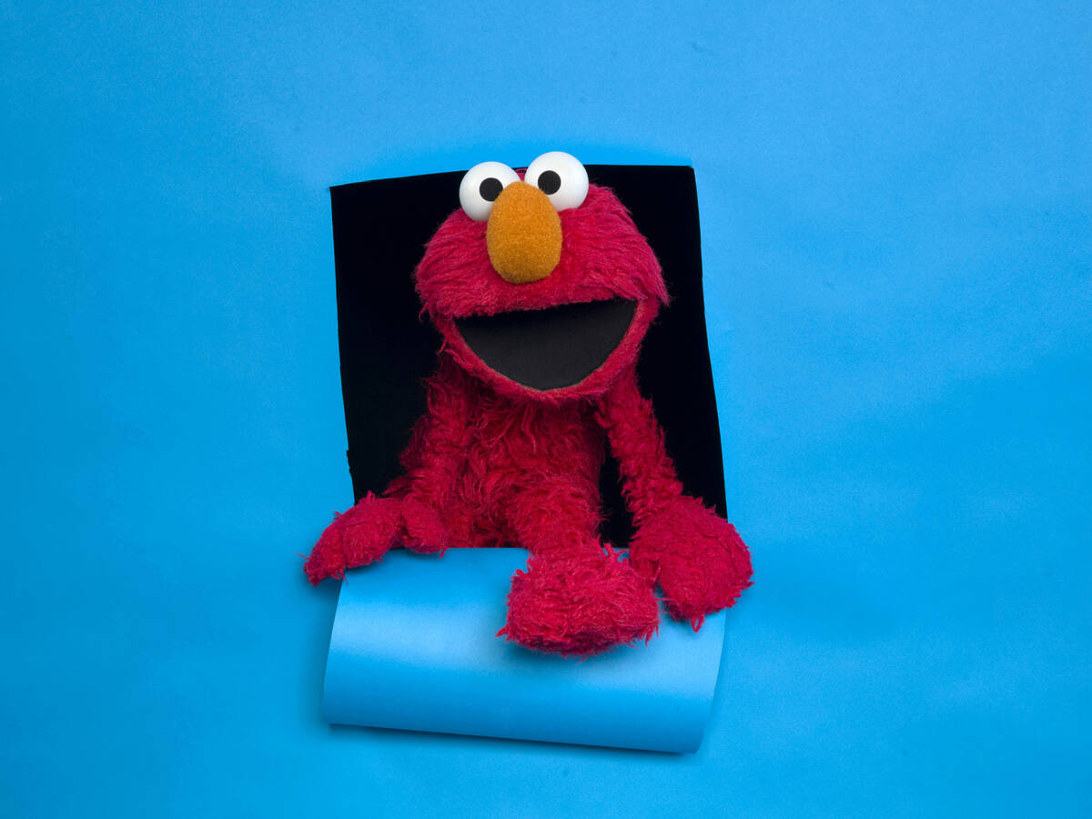Elmo of the film "Being Elmo" poses for a portrait in the Fender Music Lodge during the 2011 Su ...