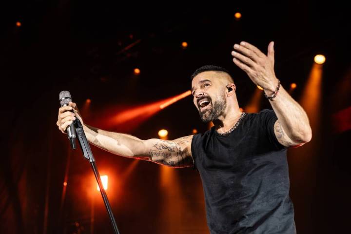 Ricky Martin plays the Colosseum at Caesars Palace on Mexican Independence Day Weekend, Sept. 1 ...