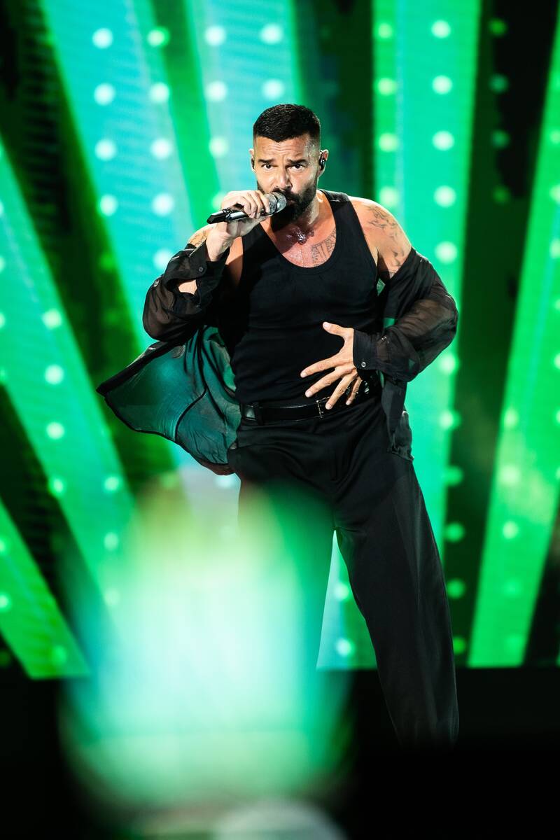 Ricky Martin plays the Colosseum at Caesars Palace on Mexican Independence Day Weekend, Sept. 1 ...