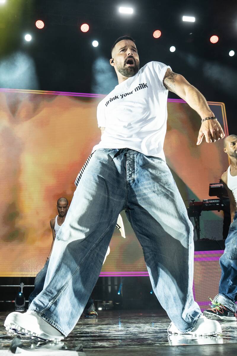 Ricky Martin plays the Colosseum at Caesars Palace on Mexican Independence Day Weekend, Sept. 1 ...