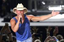 FILE - In this June 23, 2018 file photo, Kenny Chesney performs during the Trip Around the Sun ...