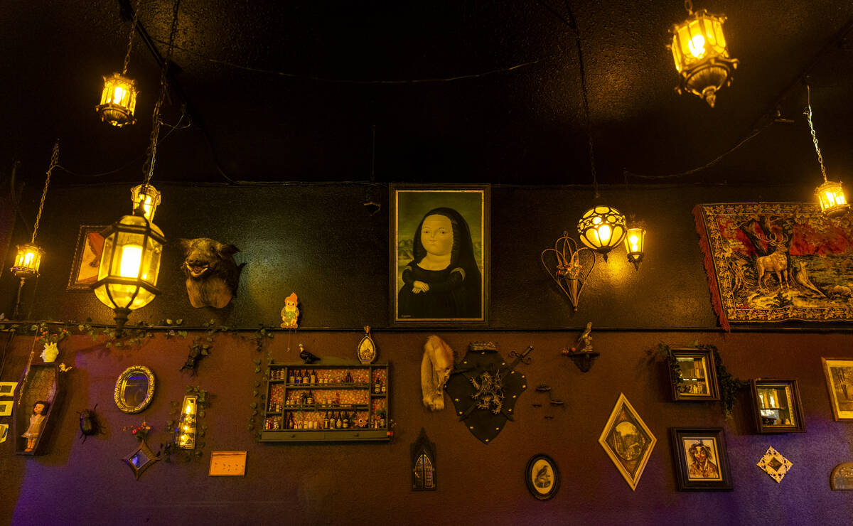 Dramatic lighting and funky art are a focus of the new Grey Witch bar and restaurant on Thursda ...