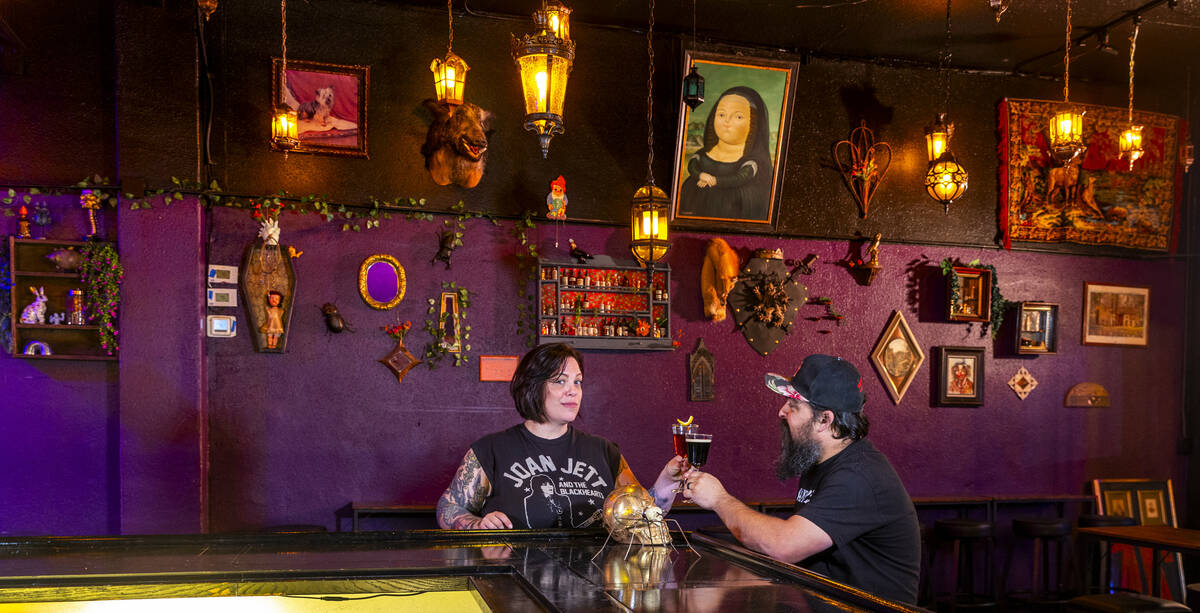 Grey Witch owners Russell Gardner and Natalie Burge are bringing some fun art pieces and dramat ...