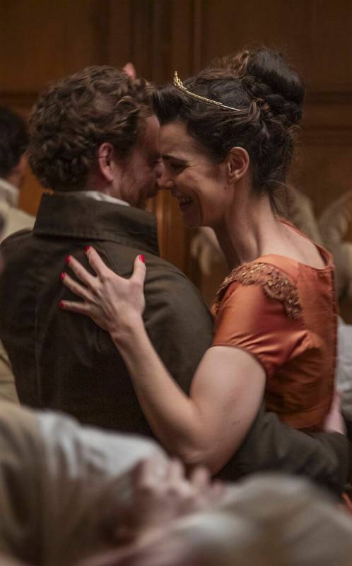 This image shows Pablo Pauly, left, and Camille Rutherford in a still from the film "Jane ...