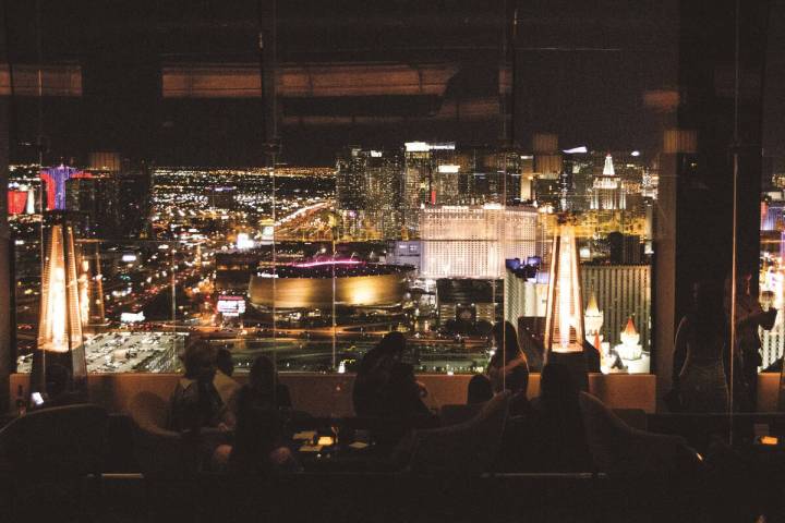 The view from Rivea restaurant atop the W Las Vegas. (Pierre Monetta/Mandalay Bay)