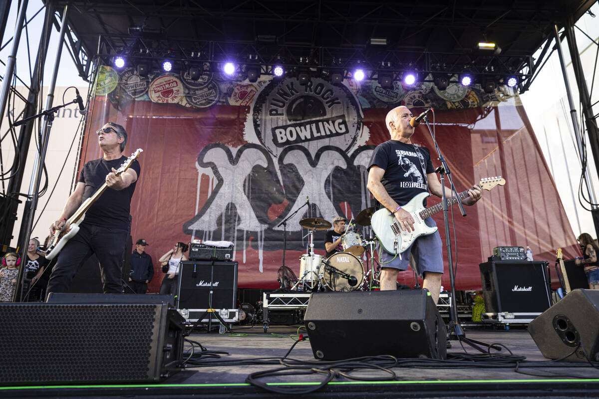 Youth Brigade performs during the first day of the Punk Rock Bowling music festival on Saturday ...