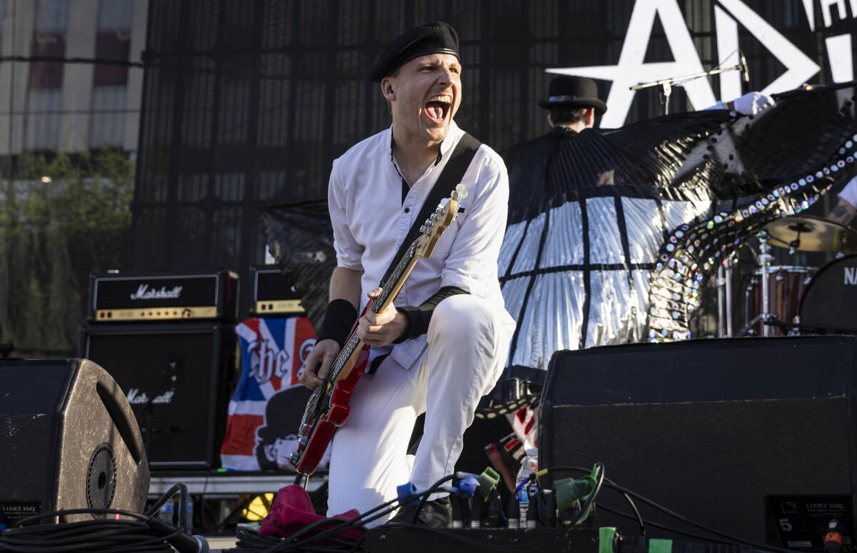 The Adicts perform during the first day of the Punk Rock Bowling music festival on Saturday, Ma ...