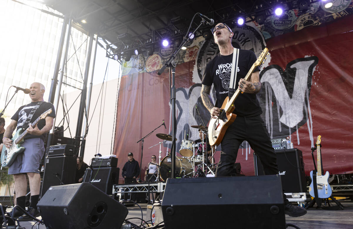 Youth Brigade performs during the first day of the Punk Rock Bowling music festival on Saturday ...