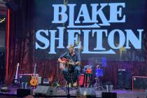 Country superstar and Ole Red Las Vegas partner Blake Shelton performs at the Strip-facing honk ...