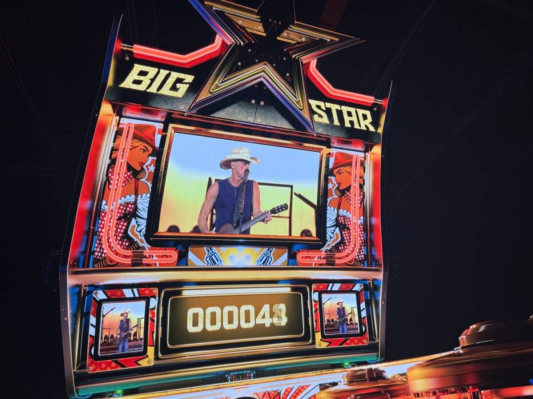 A scene from Kenny Chesney's residency production at Sphere on Saturday, May 24, 2025. (John Ka ...