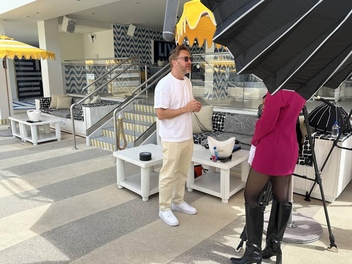 Groundbreaking DJ David Guetta is interviewed at Liv Beach at Fontainebleau on Saturday, March ...