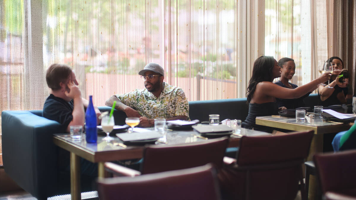 Chef Kwame Onwuachi, who is opening Maroon in Sahara Las Vegas on the Strip, at his restaurant ...