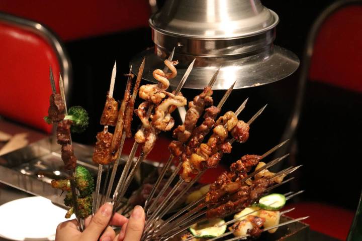 A bouquet of skewers from Chubby Skewers in Chinatown Las Vegas. (Chubby Group)