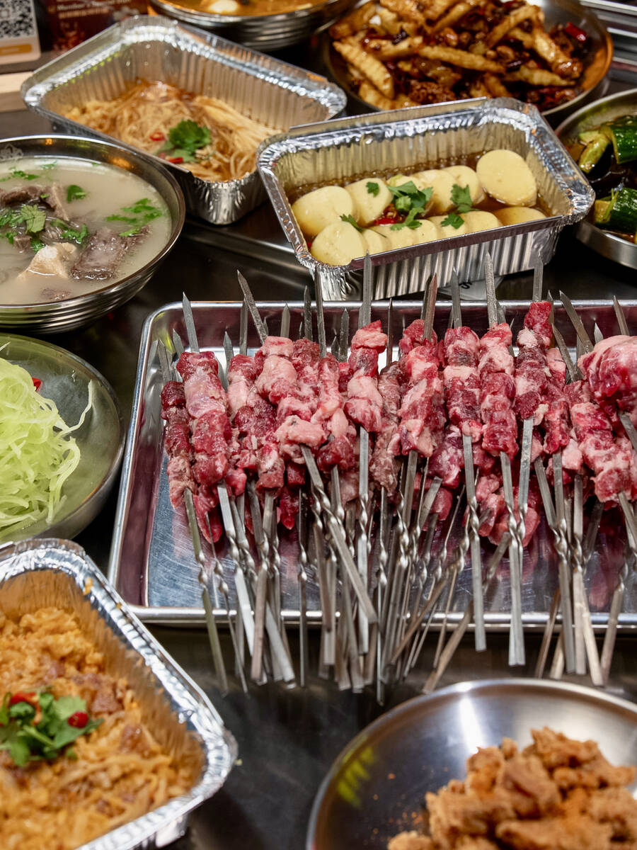 Skewers and other foods from Chubby Skewers in Chinatown Las Vegas. (Chubby Group)