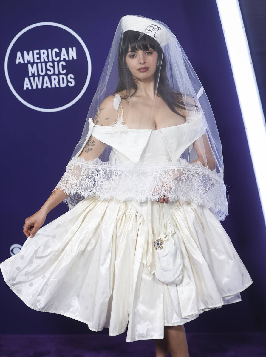 Rebecca Black walks the red carpet for the American Music Awards at Fontainebleau on Monday, Ma ...