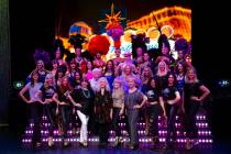 Las Vegas showgirls of past and present pose for a portrait to celebrate the first ever Nationa ...