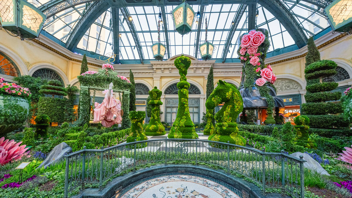 The Bellagio Conservatory & Botanical Gardens has unveiled its new summer 2025 display. (Courte ...
