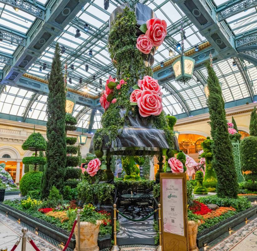 The Bellagio Conservatory & Botanical Gardens has unveiled its new summer 2025 display. (Courte ...