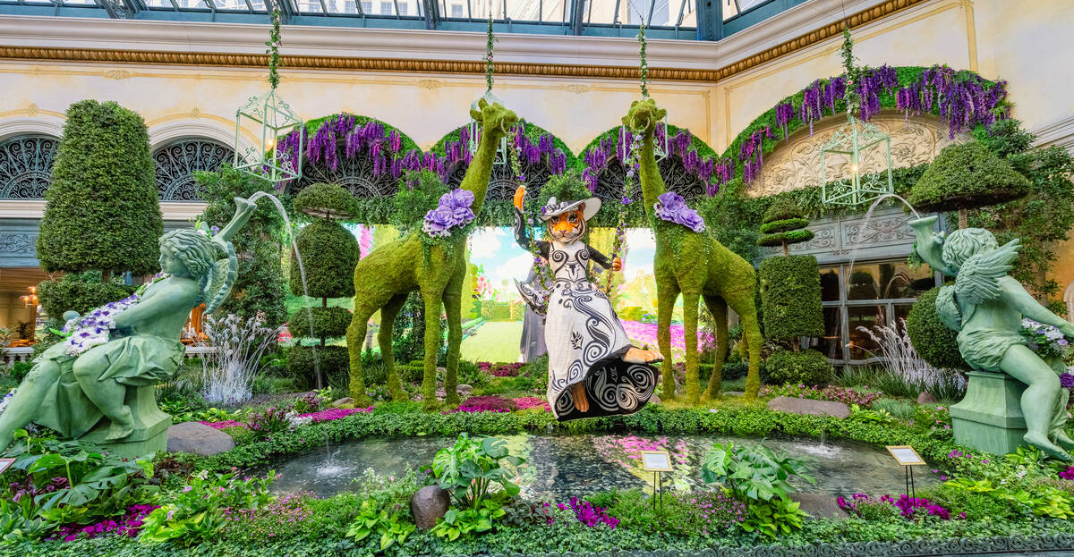 The Bellagio Conservatory & Botanical Gardens has unveiled its new summer 2025 display. (Courte ...