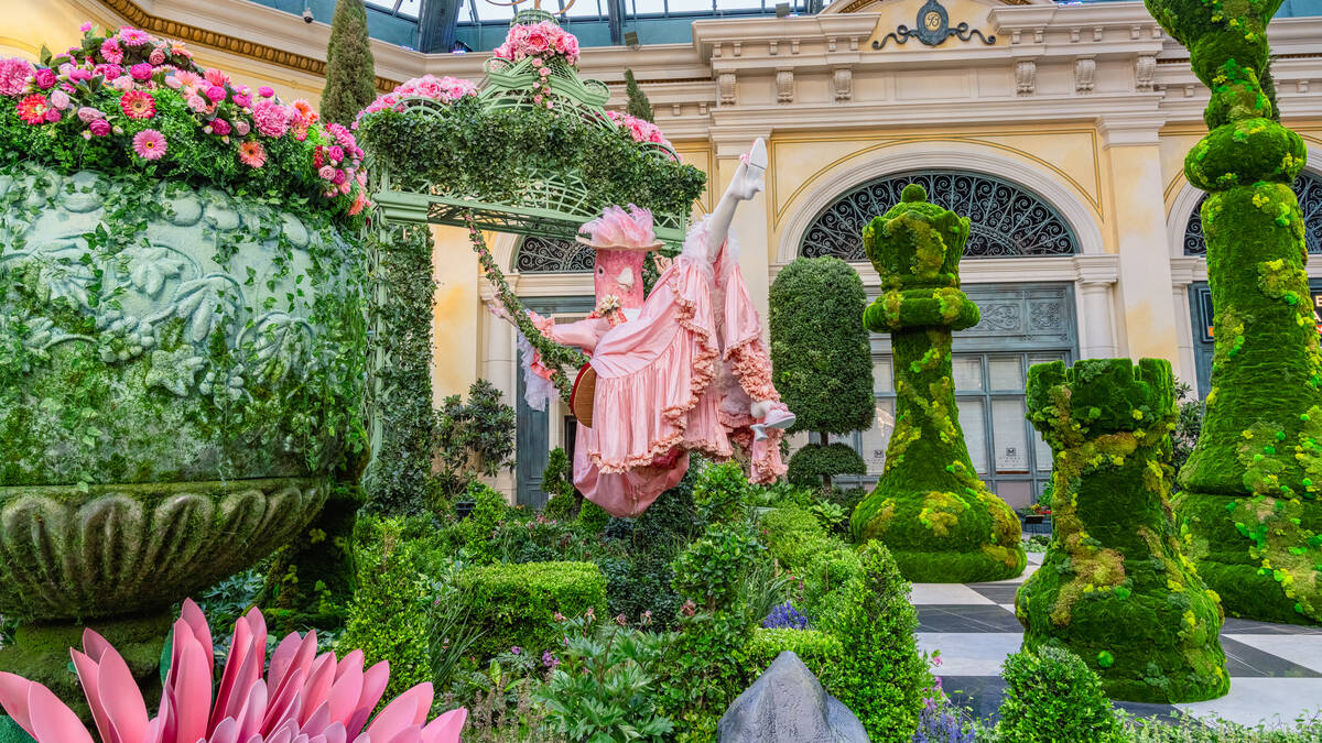 The Bellagio Conservatory & Botanical Gardens has unveiled its new summer 2025 display. (Courte ...