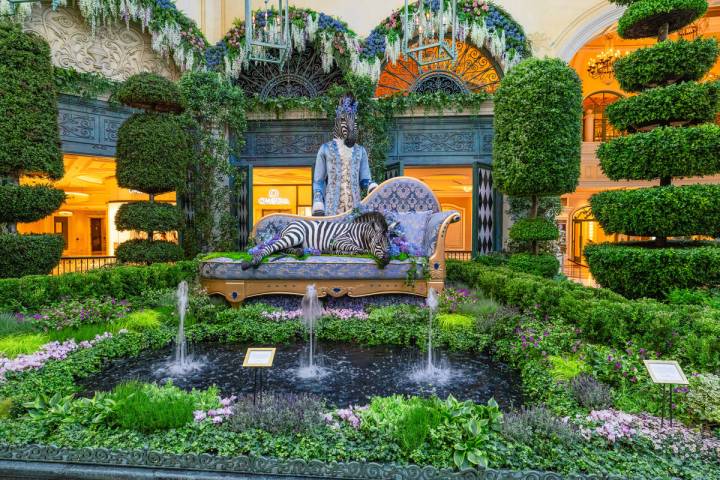 The Bellagio Conservatory & Botanical Gardens has unveiled its new summer 2025 display. (Courte ...