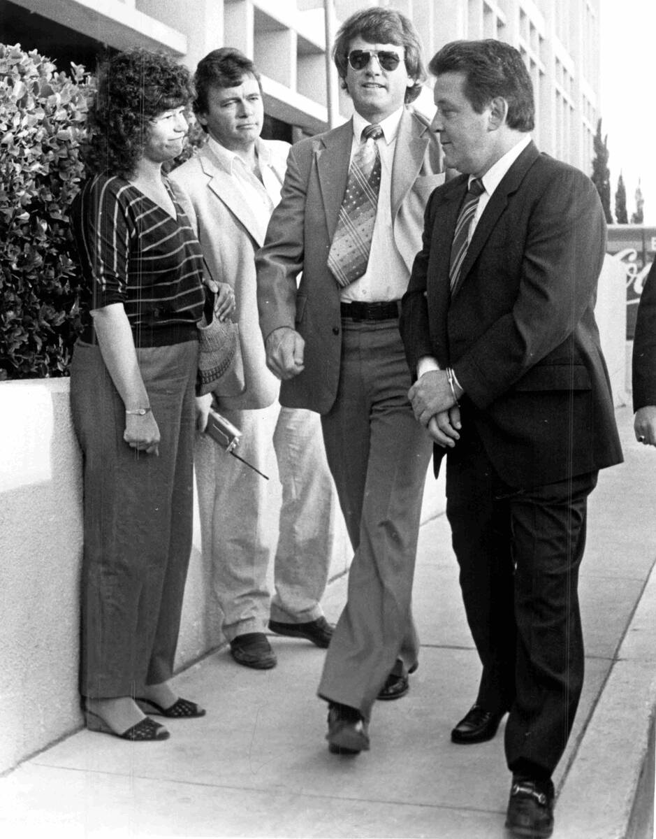 Federal court reporter Jane Ann Morrison doesn't know what to say to mobster Anthony Spilotro i ...