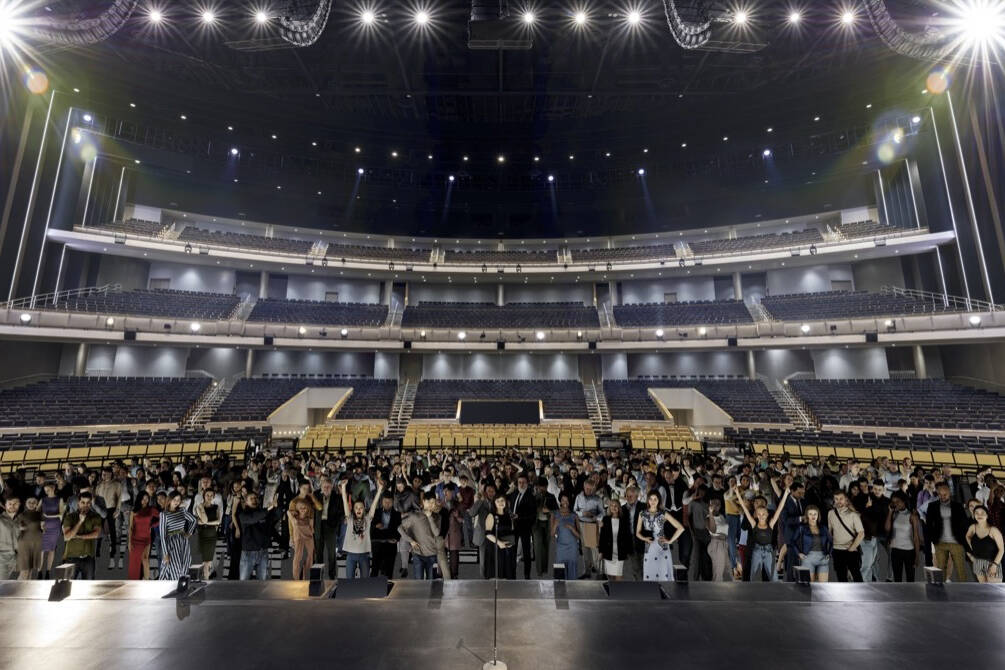 Shown is a rendering of Resorts World Theatre's renovation. The venue wil offer general-admissi ...