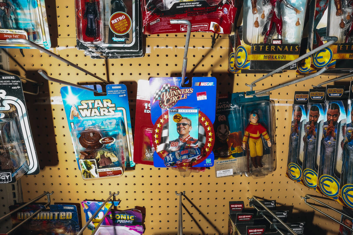 Toys on display at Brad's Toys & Collectibles Sunday, March 30, 2025, in Las Vegas. (Madeli ...